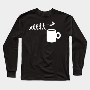 Evolution of Man and Coffee Long Sleeve T-Shirt